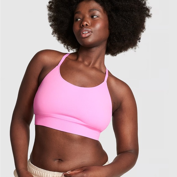 PINK Seamless Scoop Sports Bra - Picture 2 of 4